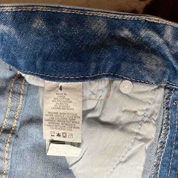 Aeropostale Acid Wash Ripped Jeggings size 4. NWOT - Picture 3 of 4